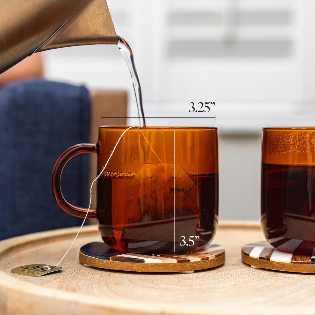Glass Mugs, Coffee Mug, Coffee Mugs Set, Tea Mugs Set- 2 in 1 Pack Glass Mugs, Coffee Mug, Coffee Mugs Set, Tea Mugs Set- 2 in 1 Pack